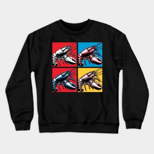 Pop Homarus Sponge Art - Cool Underwater Crewneck Sweatshirt